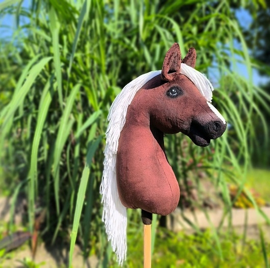 Image of Pakamera Hobby horse A3 Haflinger kasztanek koń na kiju