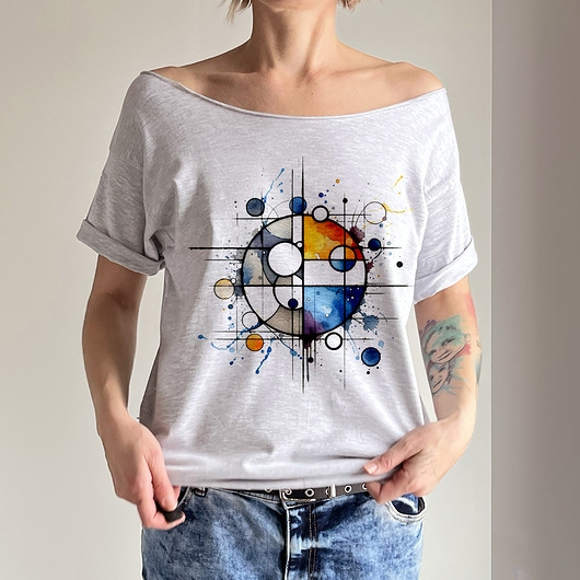 Image of Pakamera Trochę Mondrian ale inaczej Szary Oversize