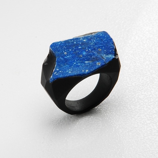Image of Pakamera Pierścień z lapis lazuli