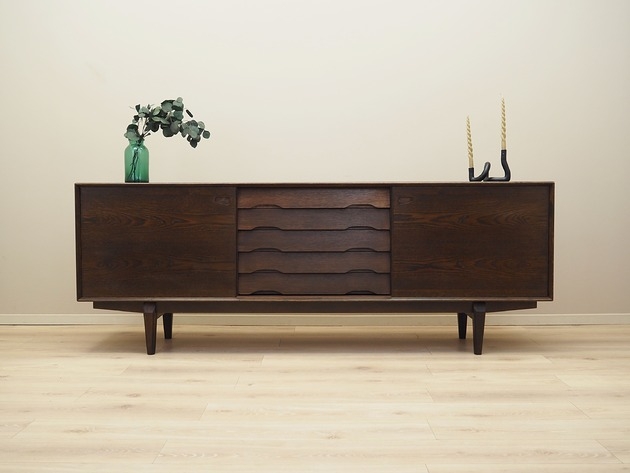 Image of Sideboard dębowy, duński design, lata 60, Skovby, Henry Rosengren Hansen