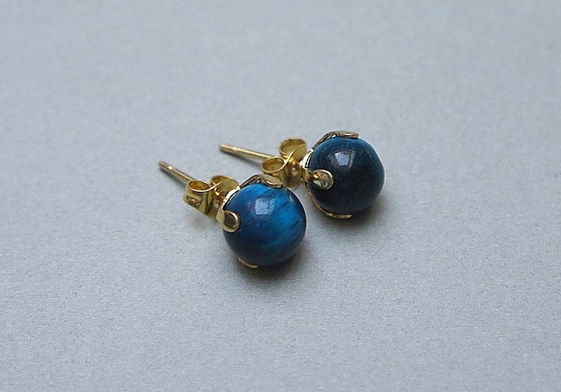 Image of Pakamera Dots - Tygrysie oko blue /alloys collection/ - sztyfty
