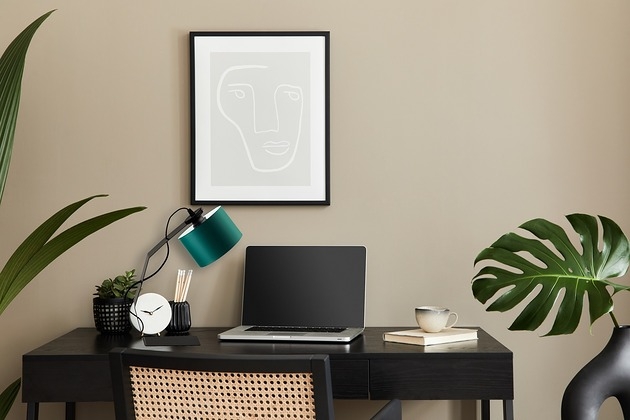 Image of Pakamera Designerska lampa biurkowa do pracy i nauki HAGA z metalu