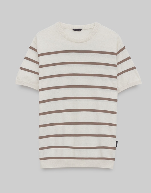 Image of Pakamera T-shirt positano beżowy b2