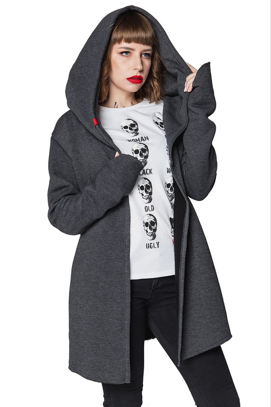 Image of Pakamera Bluza asymetryczna Assassin UNDERWORLD grafitowa