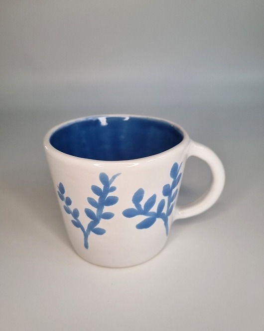 Image of Pakamera Kubek ceramiczny MOTYW ROŚLINNY