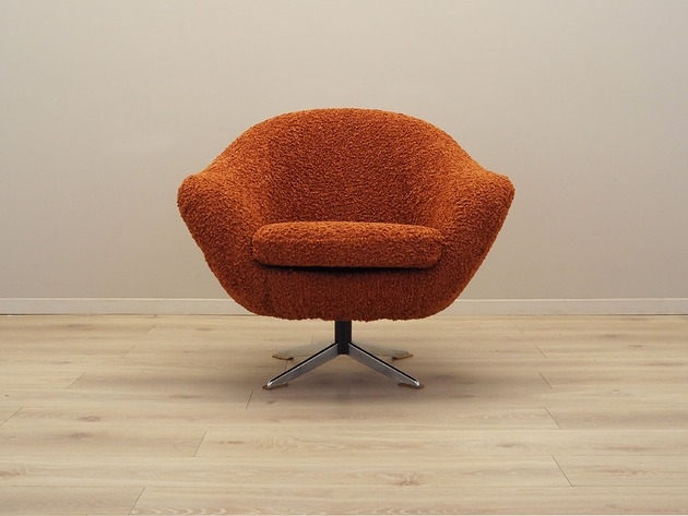 Image of Pakamera Fotel obrotowy, włoski design, lata 70, produkcja: Włochy