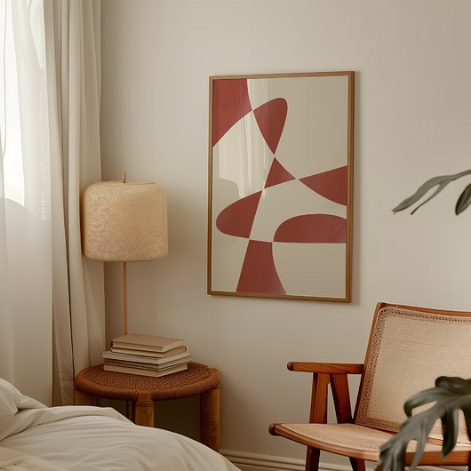 Image of Pakamera Plakat Red abstract no.2