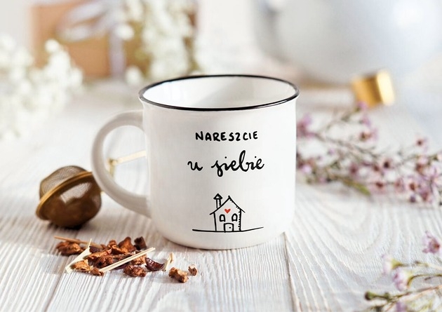 Image of Pakamera Kubek na parapetówkę - Nareszcie u siebie