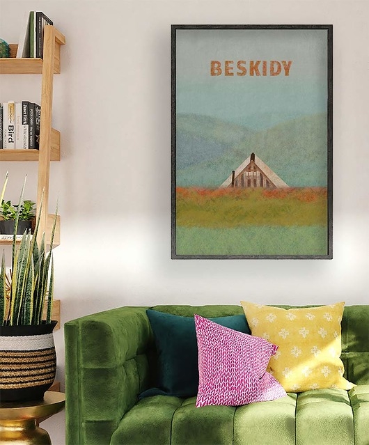 Image of Pakamera Beskidy - plakat 50x70 cm fine art, giclee