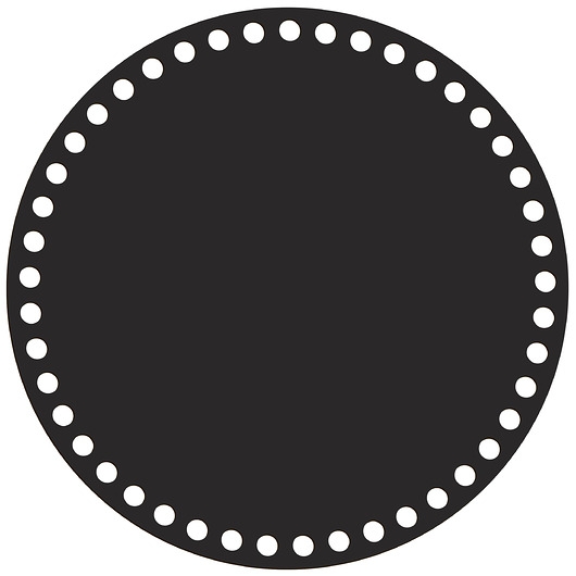 Image of Pakamera Akcesoria do szydełkowania torebek DIY Baza do szydełka koszyka CZARNA 25cm