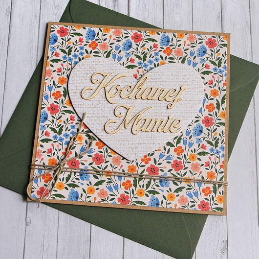 Image of Dla Mamy : kartka handmade : kwiaty.