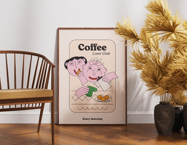 Image of Pakamera Plakat Coffee Lover Club