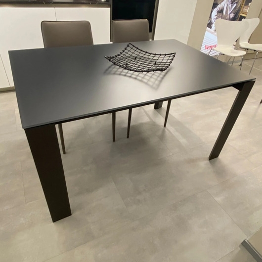 Image of Pakamera Nowoczesny Stół Kuchenny 120x60 Elegancki Spiek Kwarcowy i Stalowe Nogi HIT