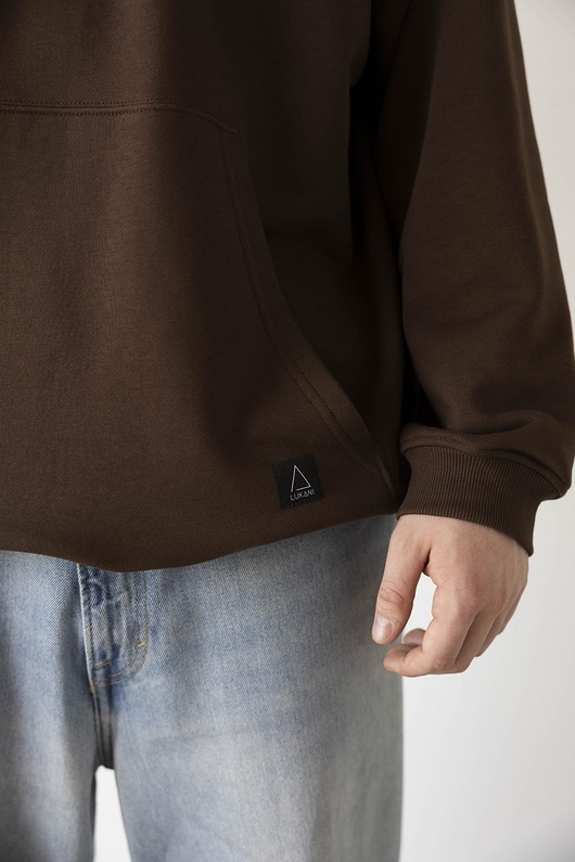 Image of Pakamera Bluza z kapturem OVERSIZE Flow Chocolate