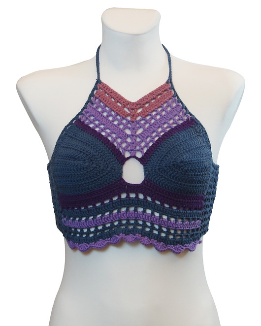 Image of Pakamera Top / bralet na szydełku na lato ze 100 procent bawelny rozmiar M