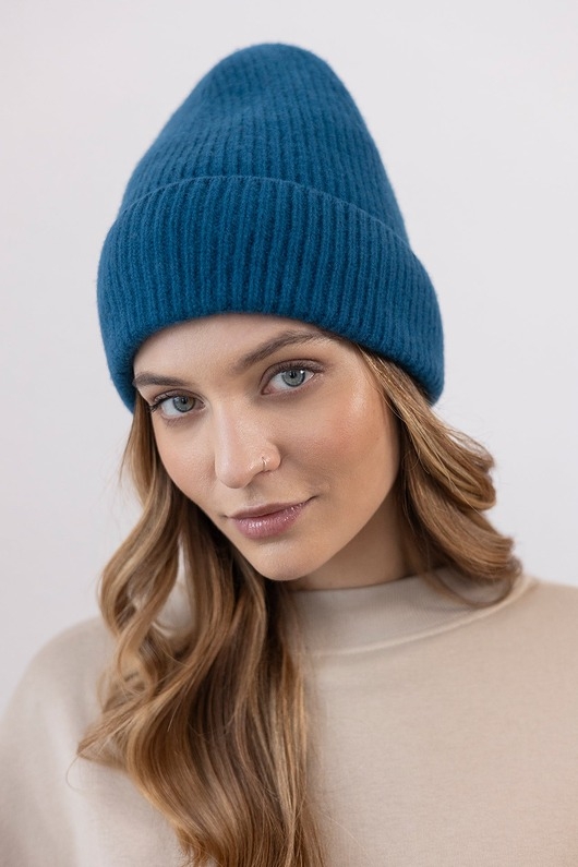 Image of Czapka Gentle Cashmere Morska