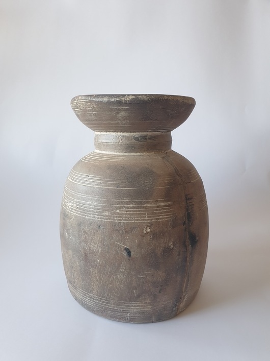 Image of Pakamera Wazon drewniany vintage 24/19 cm nr.02