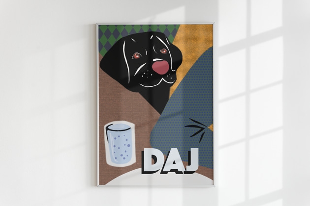 Image of Pakamera Plakat Histerie zwierzęce: DAJ! (Ilustracja)