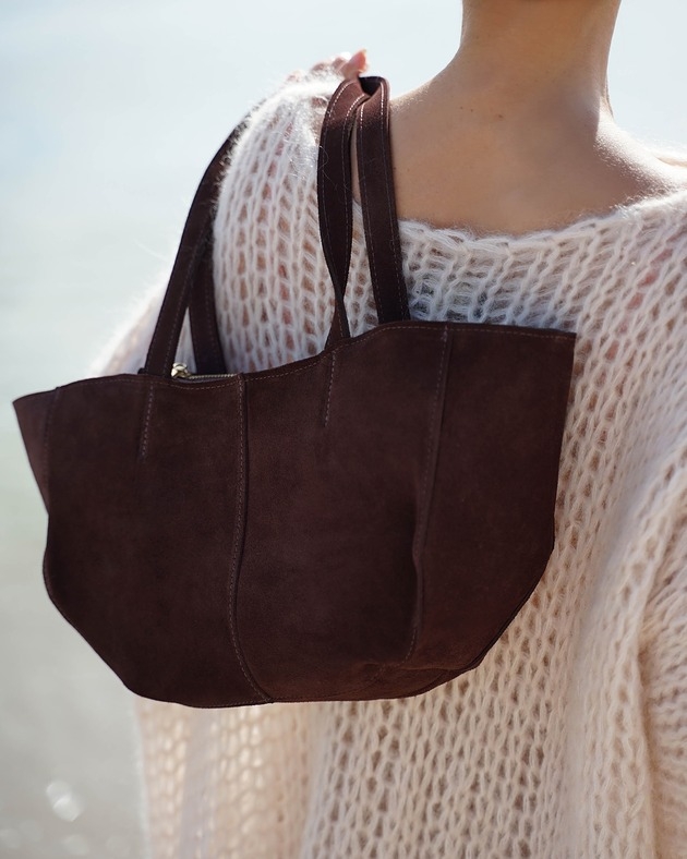 Image of Pakamera Shopper GINA S brąz zamsz GOLD
