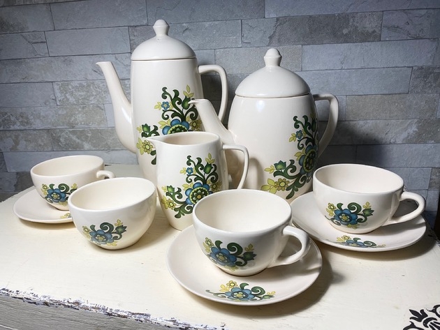 Image of Pakamera Unikat zestaw ceramiki newdevon pottery Newton AbbottZ