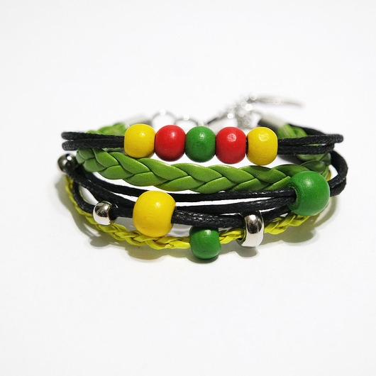 Image of Pakamera Bransoletka - Rasta, pleciona
