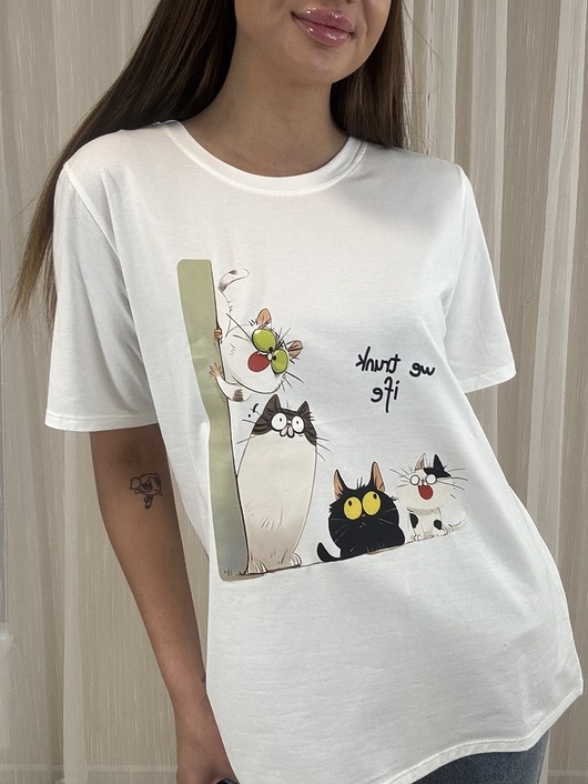 Image of Pakamera T-shirt Quattro gatti