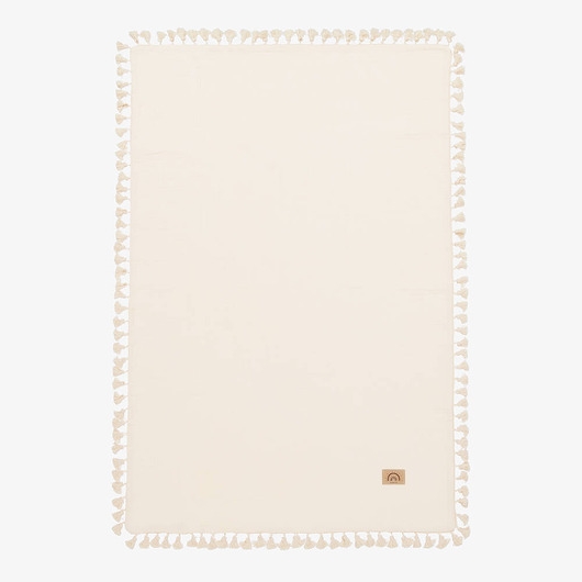 Image of Pakamera Otulacz boho AINA z bawełny organicznej beżowy