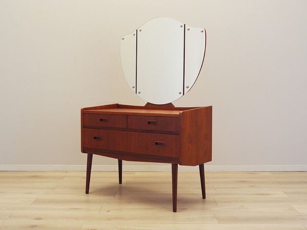 Image of Pakamera Toaletka tekowa, duński design, lata 70, produkcja: Dania