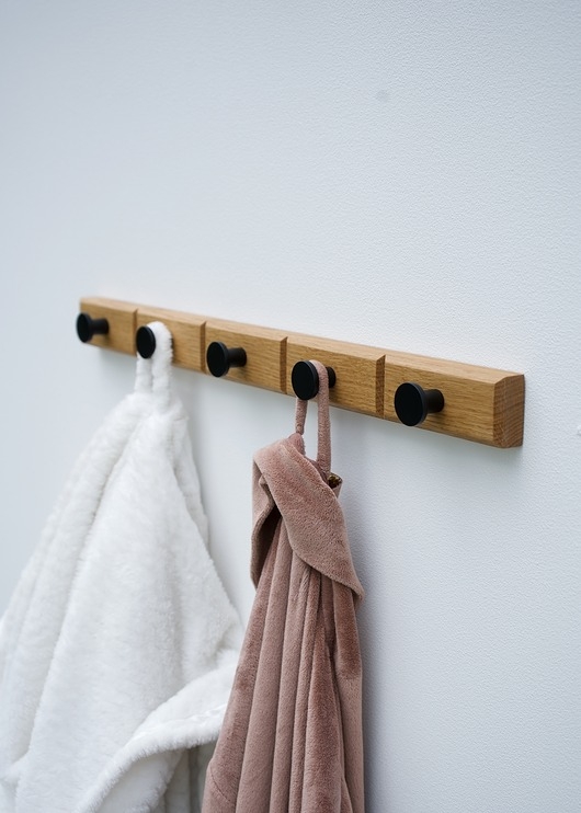 Image of Pakamera Minimalistyczny funkcjonalny drewniany wieszak na kurtki lub ręczniki