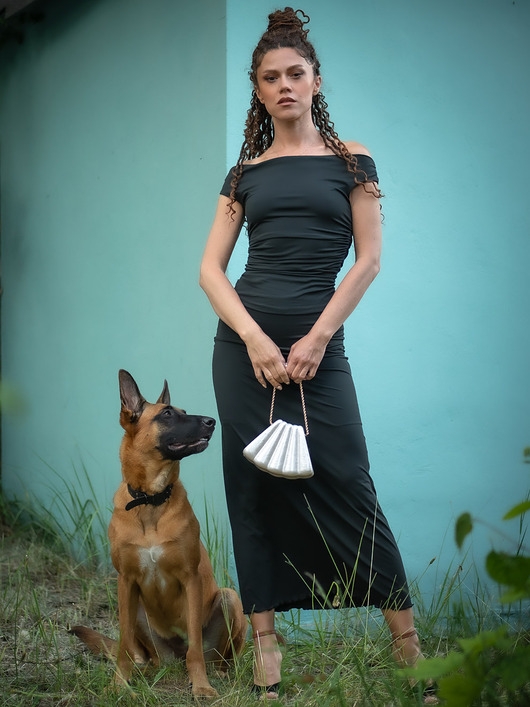 Image of Pakamera Minimalistyczny, marszczony top - Weronika