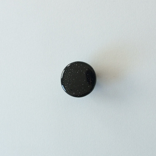 Image of Pakamera Czarna gałka do mebli, szklana