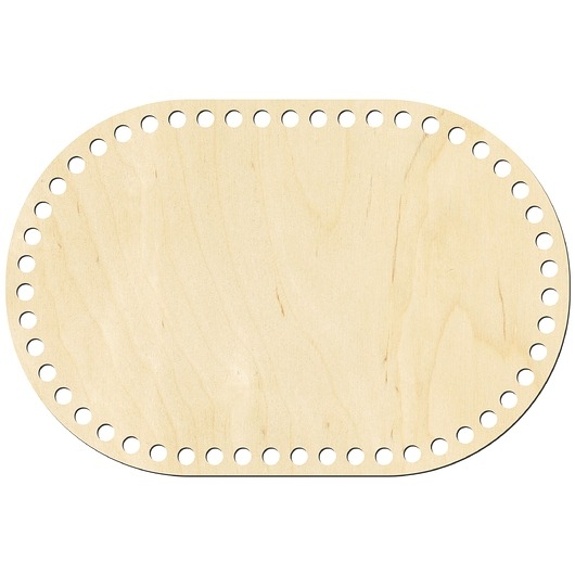 Image of Pakamera Baza ze sklejki OWALNA Spód do koszyka 30x20 cm Baza do koszyka na pieczywo