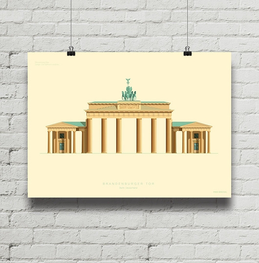 Image of Brandenburger Tor - plakat giclee art