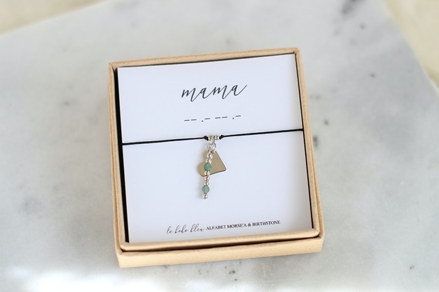 Image of Pakamera MAMA - Alfabet Morse'a - Kamień urodzeniowy Birthstone