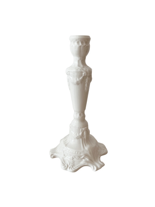 Image of Pakamera Porcelanowy, biały świecznik