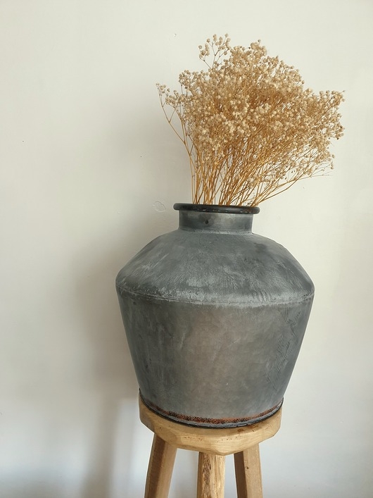 Image of Pakamera Wazon metalowy średn. 39 cm, wys 38 cm