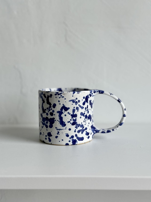Image of Pakamera Kubek z uchem blue splash