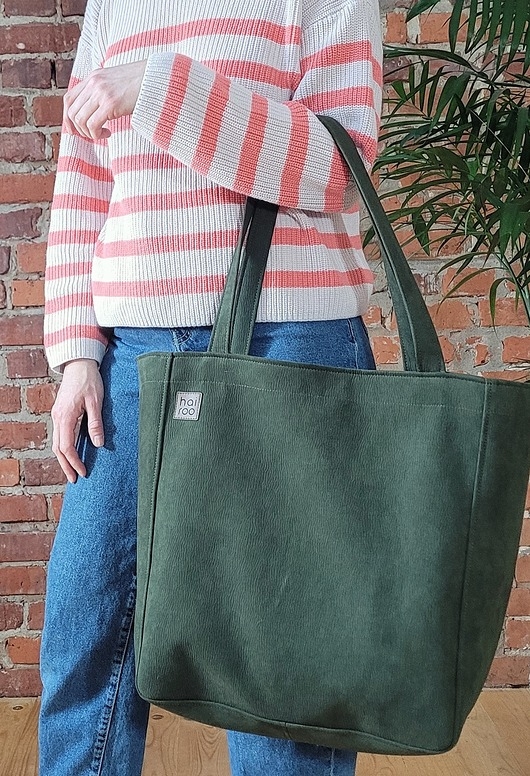 Image of Pakamera Lazy bag Bukka zielona vegan oversize