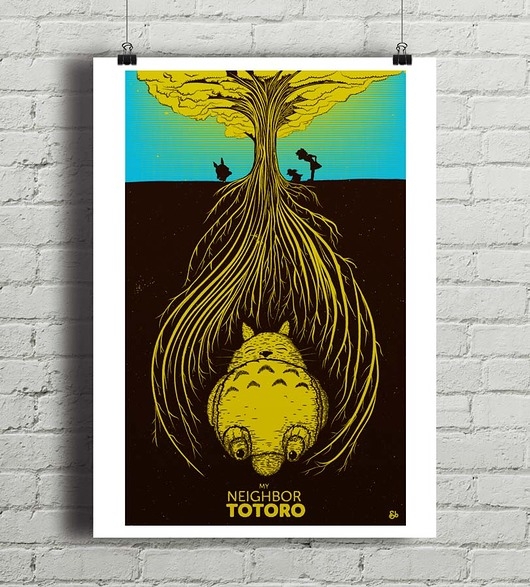 Image of Pakamera Plakat Totoro - Miyazaki, Ghibli