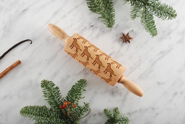Image of Pakamera LABRADOR - mini grawerowany wałek do ciasta