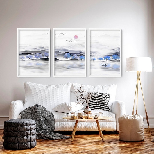 Image of Pakamera Plakat Tryptyk Pastelowe Sny Natury