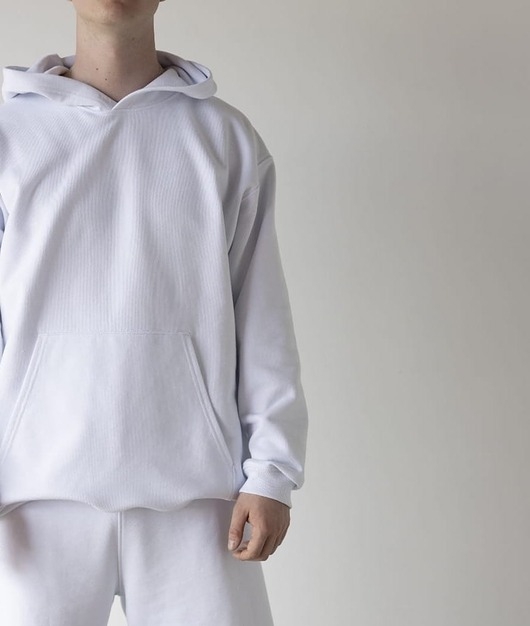Image of Pakamera Bluza z kapturem OVERSIZE Flow White