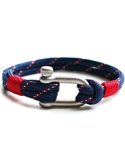 Image of Pakamera Sportowa Męska bransoletka paracord szekla