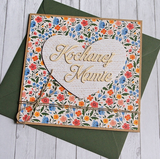 Image of Pakamera Dla Mamy : kartka handmade : kwiaty.