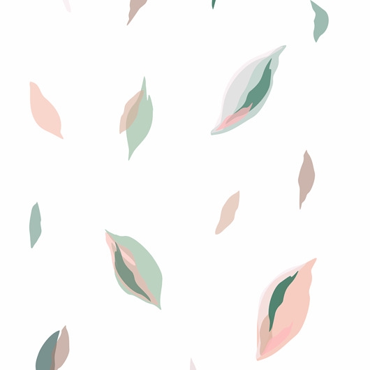 Image of Pakamera Tapeta dla dzieci White Leaves