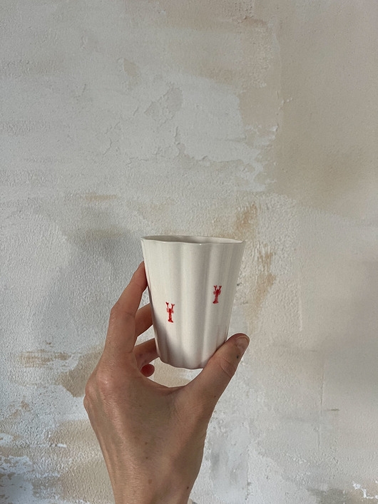 Image of Pakamera Kubek porcelanowy z rakiem LA LUZ