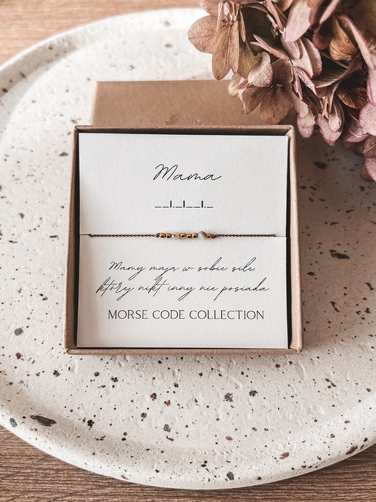 Image of Pakamera Bransoletka dla Mamy Morse Code Collection