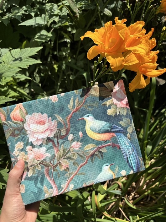 Image of Pakamera Album na zdjęcia Szept ptaków z miękkiego weluru