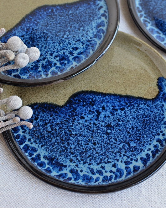 Image of Pakamera Zestaw talerzy ceramicznych Ocean Atlantycki
