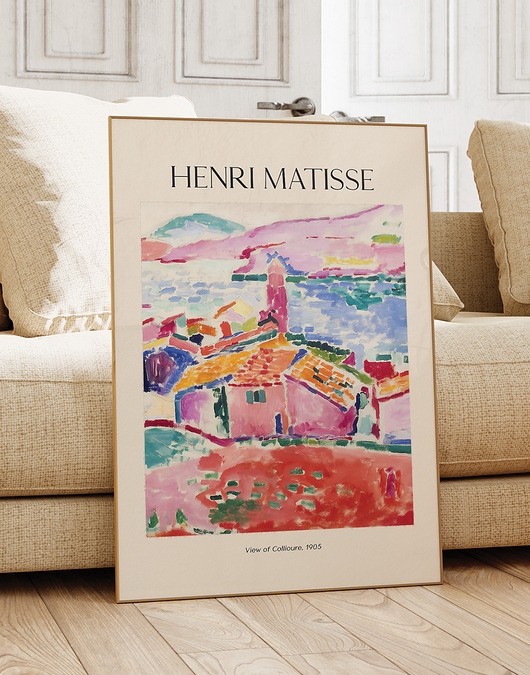 Image of Plakat Reprodukcja Henri Matisse - Krajobraz Collioure